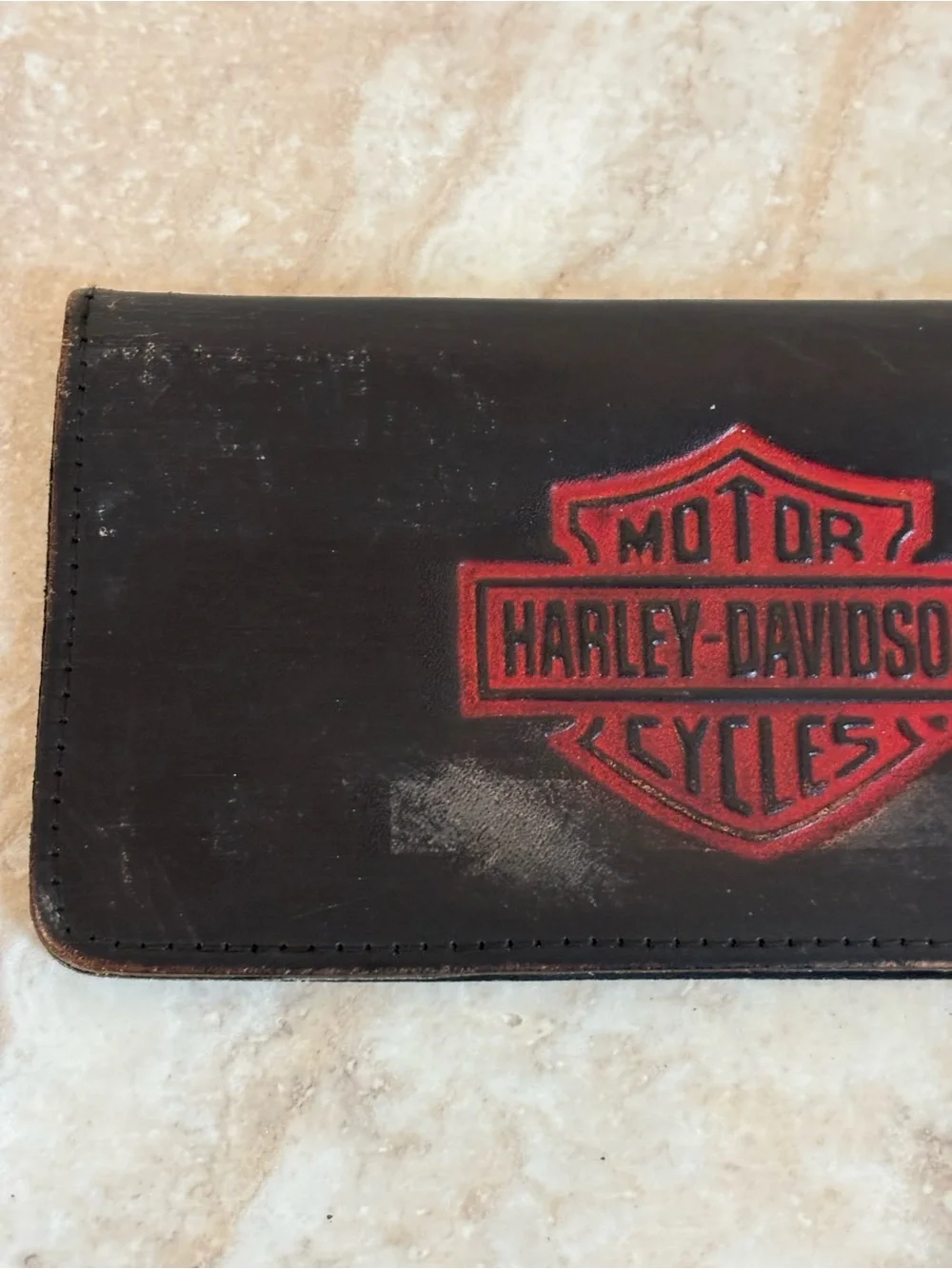 Harley-Davidson Black Logo Checkbook Wallet